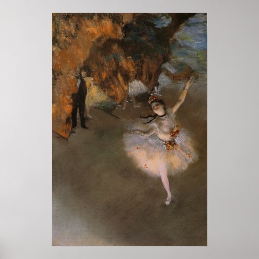 Poster Avec Peinture Edgar Degas (Devant)