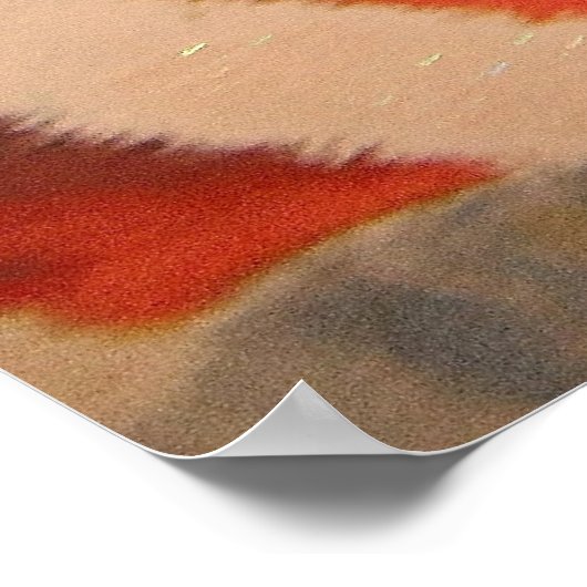 Poster avec Père Noël (Coin)