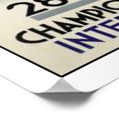 Poster avec Poster de ski Cool de France (Coin)