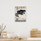 Poster avec Poster de ski Cool de France (Cuisine)