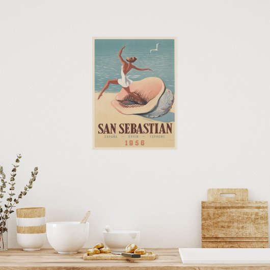 Poster avec San Sebastian (Cuisine)