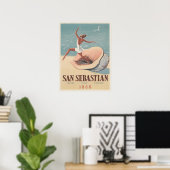 Poster avec San Sebastian (Bureau à domicile)