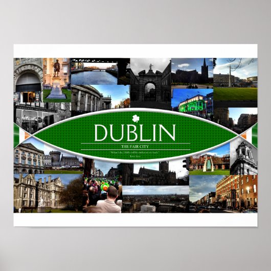 Poster avec Scènes de Dublin (Devant)