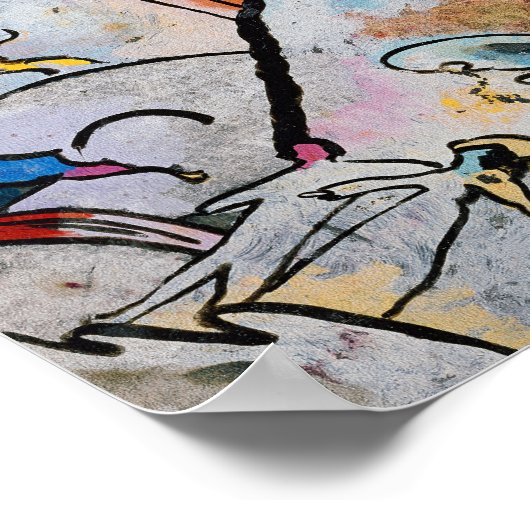 Poster Avec Sun | Kandinsky (Coin)