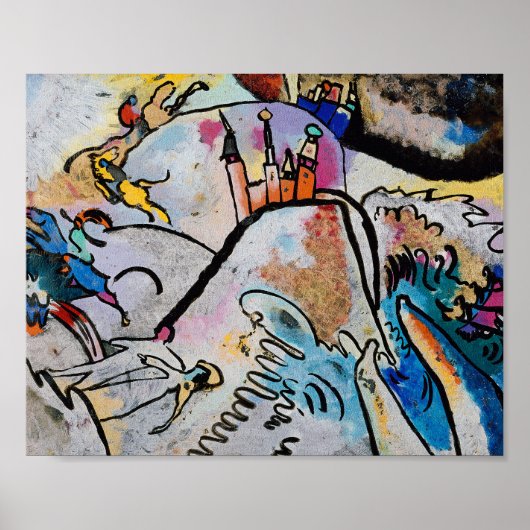 Poster Avec Sun | Kandinsky (Devant)