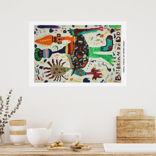 Poster avec triple menace (Cuisine)