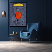 Poster Avec un parapluie de Paul Klee, Art Abstrait