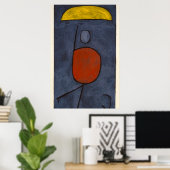 Poster Avec un parapluie par Paul Klee (Bureau à domicile)
