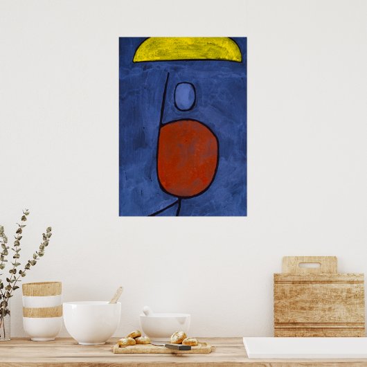Poster Avec un parapluie par Paul Klee (Cuisine)