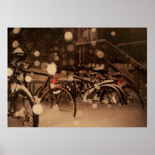 Poster avec une belle photo d'hiver