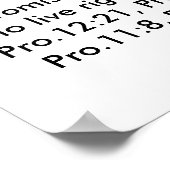 Poster avec versets de la Bible (Coin)