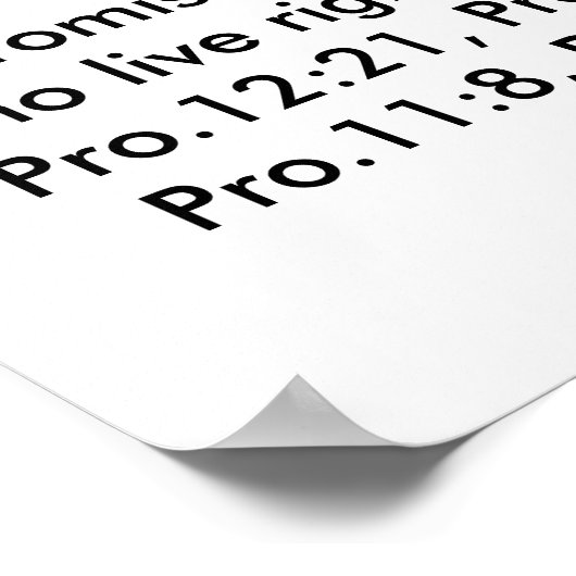 Poster avec versets de la Bible (Coin)