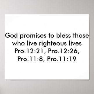 Poster avec versets de la Bible