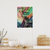 Poster avec vivre une belle vie (Cuisine)