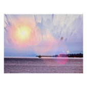 Poster avec vue impressionnante sur la mer (Devant)