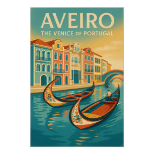 Poster Aveiro – La Venise du Portugal