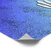 Poster Avent, Artdeco de Noël sur Blue Green Rainbow (Coin)