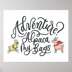 Poster Aventure ? Alpaca Mes Sacs