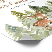 Poster Aventure animale de cerfs Camper Merci pour venir (Coin)