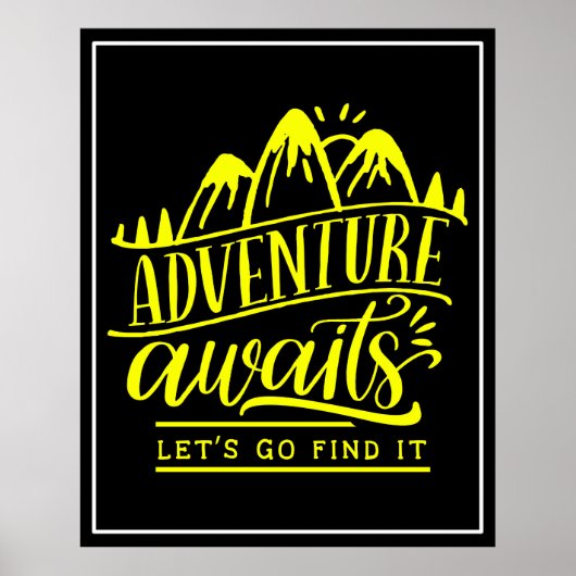 Poster Aventure Attend Allons le trouver (Devant)