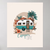 Poster Aventure Boho Camper Print (Devant)