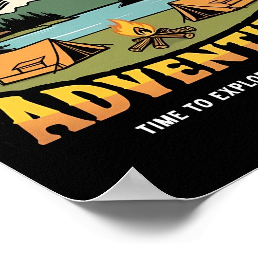 Poster Aventure Camping (Coin)