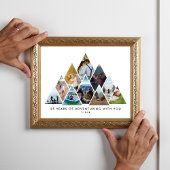 Poster Aventure de collage de photos 25e anniversaire Cou