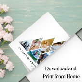 Poster Aventure de collage de photos 25e anniversaire Cou