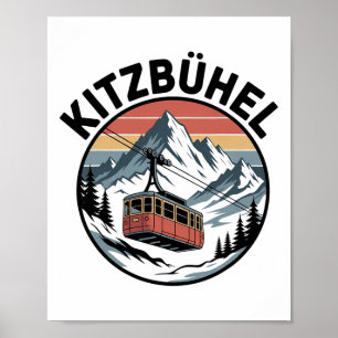 Poster Aventure de ski d'hiver à Kitzbühel, Évasion alpin