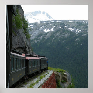 Poster Aventure de train de l'Alaska