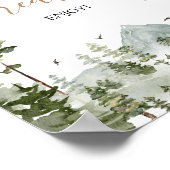 Poster Aventure du pin d'hiver attend Douceurs & Traiteme (Coin)