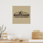 Poster aventure hors route en VTT (Cuisine)