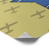 Poster Aventure hydravion (Coin)