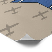 Poster Aventure hydravion (Coin)