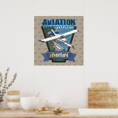 Poster Aventure hydravion (Cuisine)