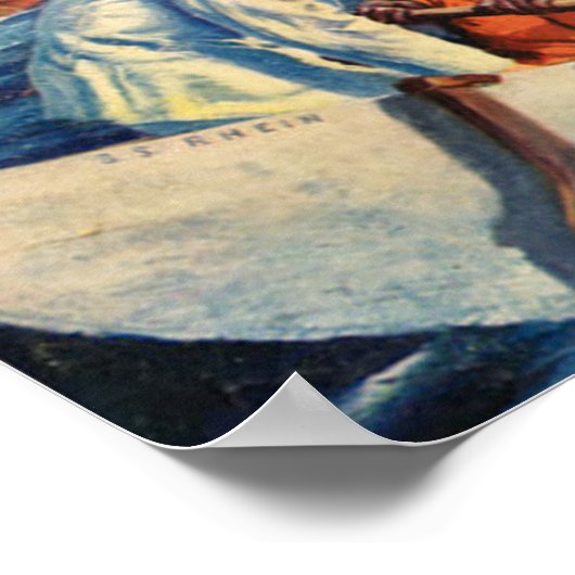 Poster aventure, magazine, couverture, excitation, vintag (Coin)