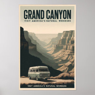 Poster Aventure Retro Grand Canyon