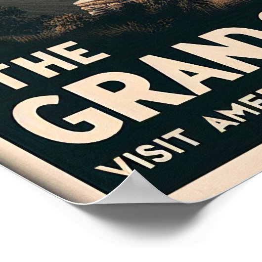 Poster Aventure Retro Grand Canyon (Coin)