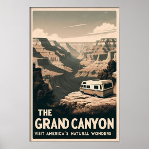 Poster Aventure Retro Grand Canyon