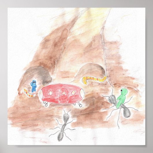 Poster Aventure souterraine (Devant)