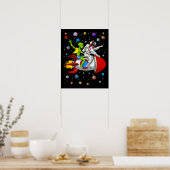 Poster Aventure spatiale de l'astronaute Alien (Cuisine)