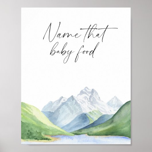 Poster Aventure temps - Nommer ce bébé nourriture (Devant)