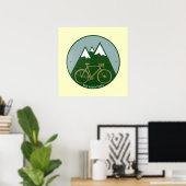Poster aventures à vélo imprimer pour murs (Bureau à domicile)