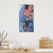 Poster Avenue dans la pluie par Frederick Childe Hassam (Cuisine)