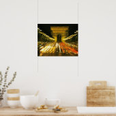 Poster Avenue des Champs-Elysees, Arc de Triomphe, (Cuisine)