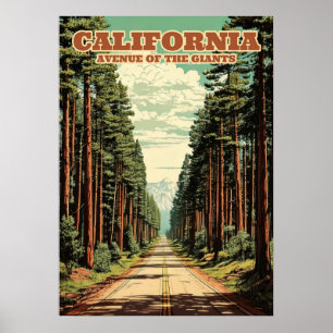 Poster Avenue des Giants California V01