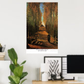 Poster Avenue des peupliers à l'automne par Vincent van G (Bureau à domicile)