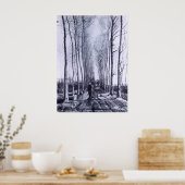 Poster avenue Poplar par Vincent van Gogh (Cuisine)
