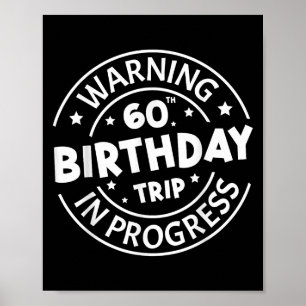 Poster Avertissement 60e anniversaire Voyage en cours Drô