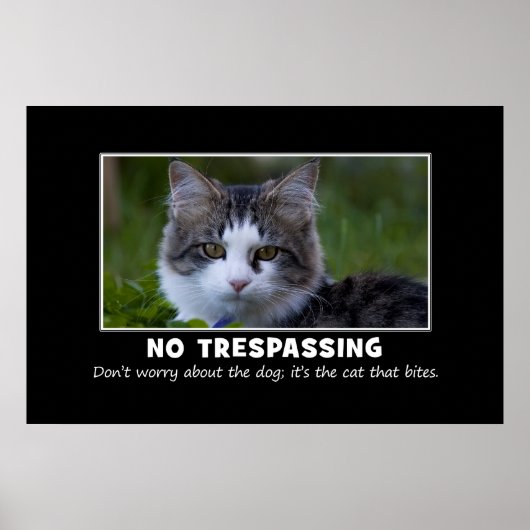 Poster Avertissement à tous les intrus et avocats [XL] (Devant)